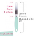 SCRAPCOOKING - Mini spatule coudée en inox - 5 CM