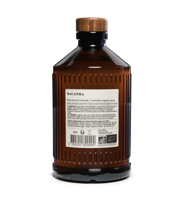 
BACANHA - Sirop Lavande Brut - Biologique - 400 ml    