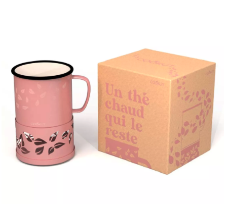 COOKUT- Mug chauffant Sixtea ROSE