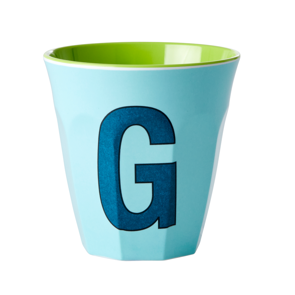 RICE - Lettre "G" Bleu - Gobelet 250 ML - MEDIUM   