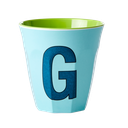 RICE - Lettre "G" Bleu - Gobelet 250 ML - MEDIUM   