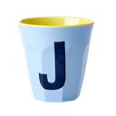 RICE - Lettre "J" Bleu - Gobelet 250 ML - MEDIUM     