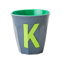 RICE - Lettre "K" Bleu - Gobelet 250 ML - MEDIUM 