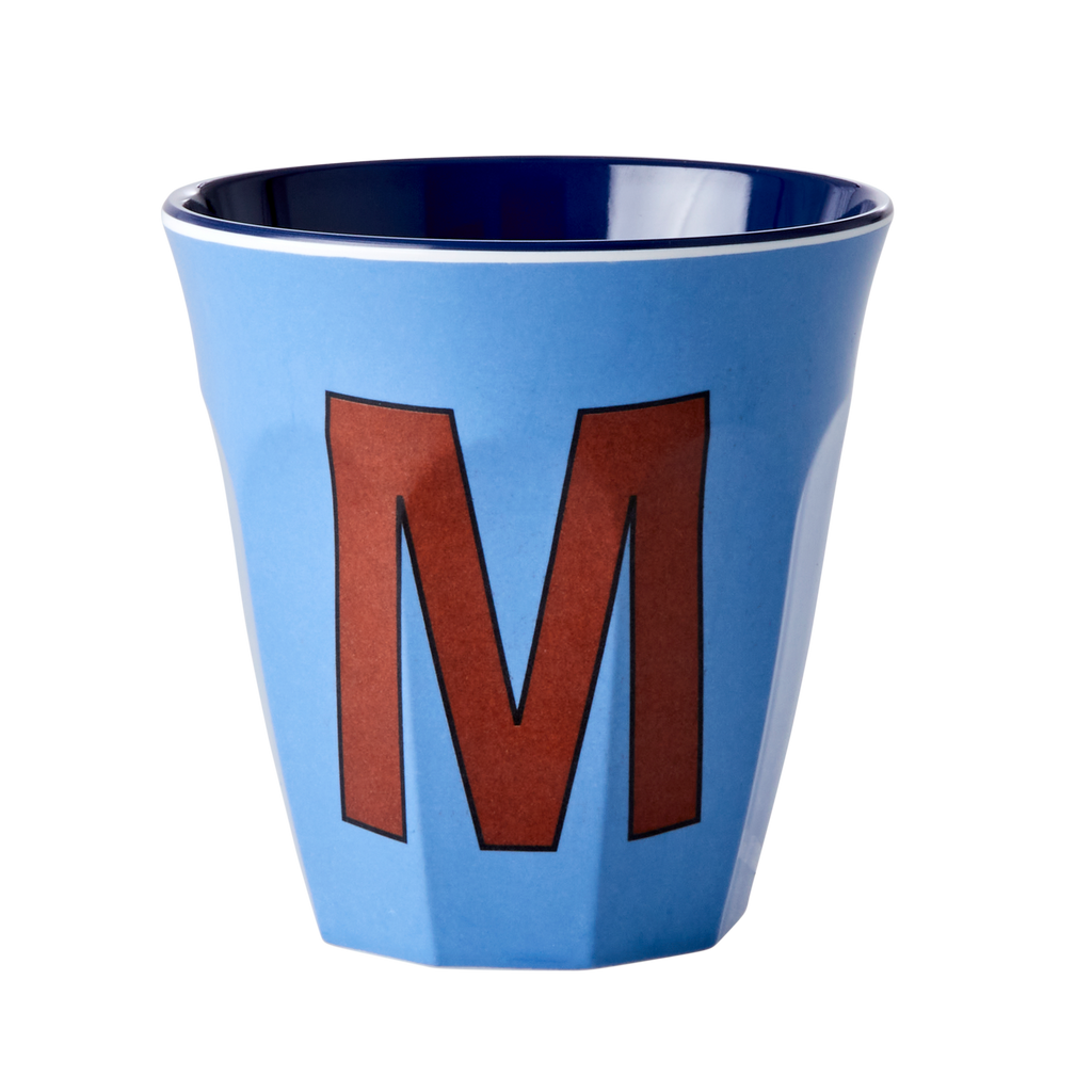 RICE - Lettre "M" Bleu - Gobelet 250 ML - MEDIUM        