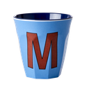 RICE - Lettre "M" Bleu - Gobelet 250 ML - MEDIUM        