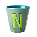 RICE - Lettre "N" Bleu - Gobelet 250 ML - MEDIUM       