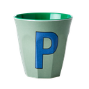 RICE - Lettre "P" Bleu - Gobelet 250 ML - MEDIUM          