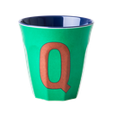 RICE - Lettre "Q" Bleu - Gobelet 250 ML - MEDIUM          