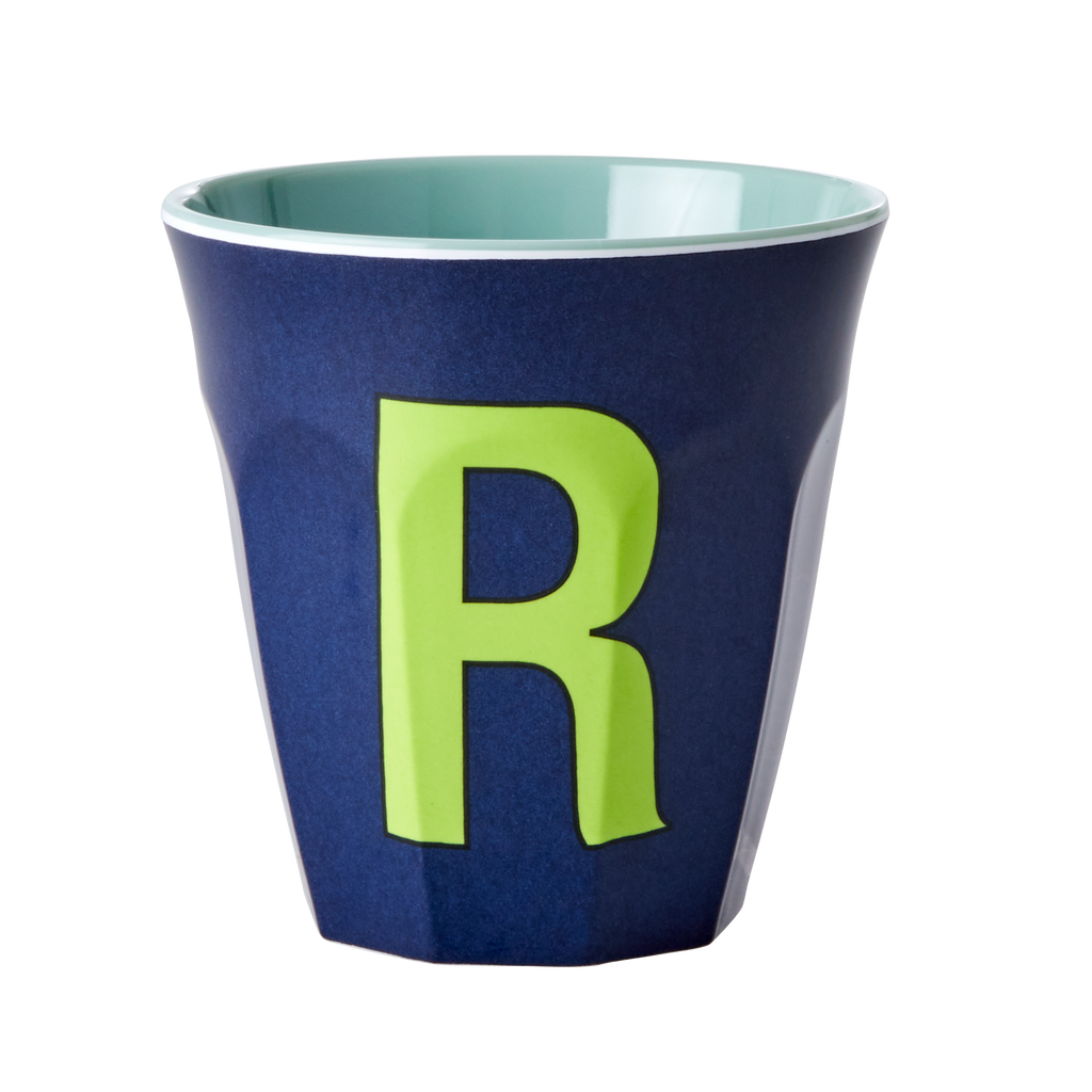 RICE - Lettre "R" Bleu - Gobelet 250 ML - MEDIUM          