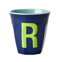 RICE - Lettre "R" Bleu - Gobelet 250 ML - MEDIUM          