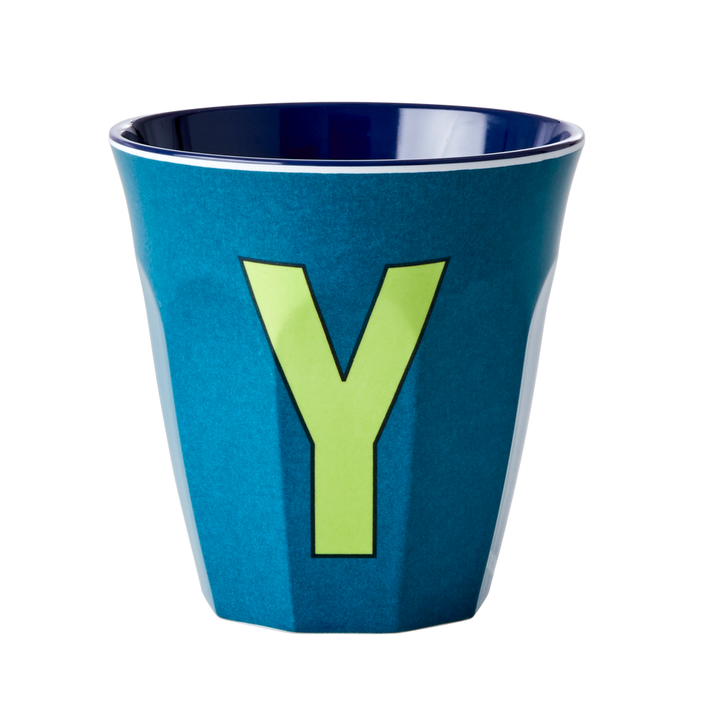 RICE - Lettre "Y" Bleu - Gobelet 250 ML - MEDIUM                  