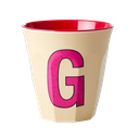 RICE - Lettre "G" Rose - Gobelet 250 ML - MEDIUM