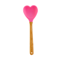 RICE - Spatule coeur en silicone - Fushia