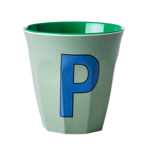 RICE - Lettre "P" Bleu - Gobelet 250 ML - MEDIUM          