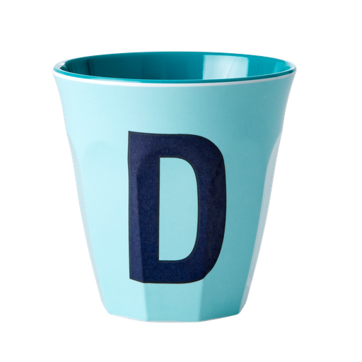 RICE - Lettre "D" Bleu - Gobelet 250 ML- MEDIUM            