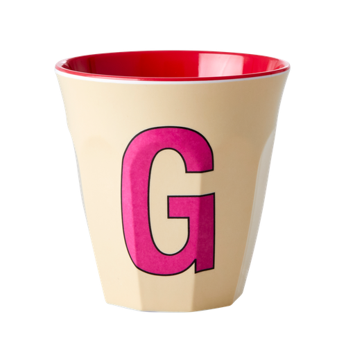 RICE - Lettre "G" Rose - Gobelet 250 ML - MEDIUM