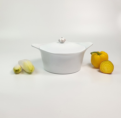 COOKUT - Cocotte 20 CM POLAIRE (Blanche)